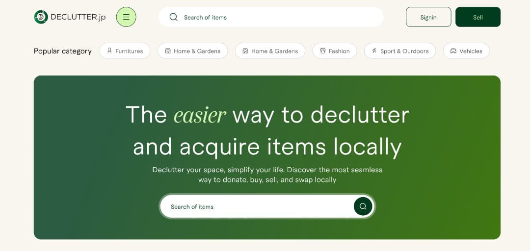 Declutter Platform